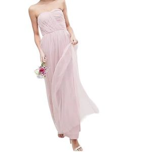 ASOS Bandeau Tulle Strapless Maxi Dress